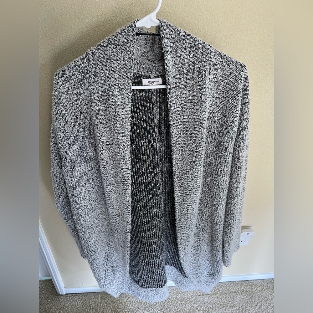 Gray cardigan